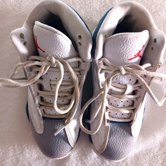 Nike Air Jordan 13 Retro French Blue Sneakers, Child Size 13C - Picture 5 of 14